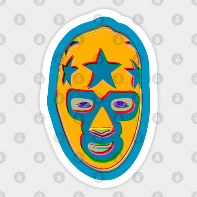 SuperMasked One Sticker by Federation Skum Kosplay